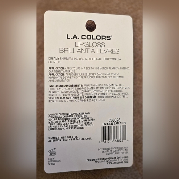 L.A. Colors Ice Cream Lip Balm and Lip Gloss Set - Picture 13 of 16